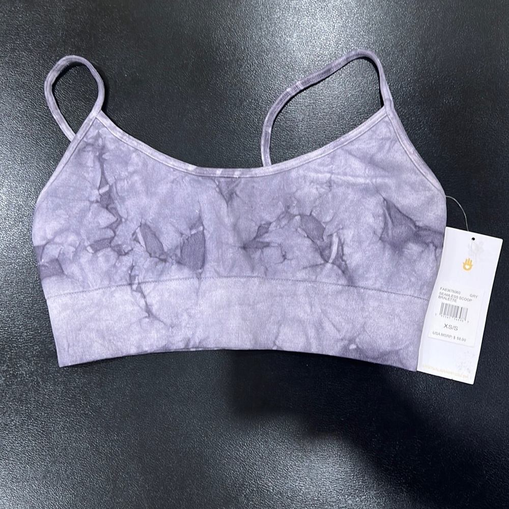 Spiritual Gangster NWT bra. Grey/Purple